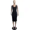 Suspender vest deep U-neck sexy dress