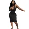 Suspender vest deep U-neck sexy dress
