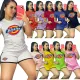 Fashion leisure printed sports suit