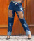 Casual jeans with individual waistband
