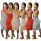 Fashion pleated slim dress