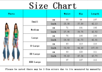 Fashion stitched jeans flared pants with holes