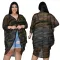 Camouflage print loose thin jacket