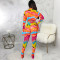 Sexy fashion digital printing suit