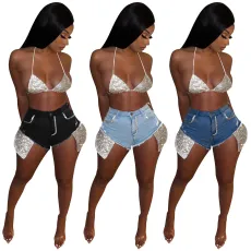Ironing and washing jeans
