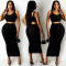 Fashion casual tight two piece set