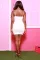 Solid color chain sling sexy dress