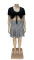 Fashion two piece drawstring Plaid pleated skirt
