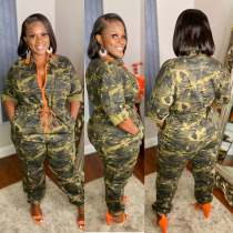 Fashion cardigan waist woven Jumpsuit