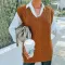 Fashion sleeveless vest vest sweater