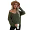 V-neck cardigan knitted coat