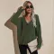 V-neck cardigan knitted coat