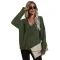 V-neck cardigan knitted coat