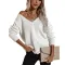 V-neck cardigan knitted coat
