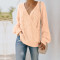 Fashion V-neck sexy loose sweater
