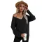 V-neck cardigan knitted coat
