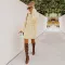 Fashion high waist knitted dress