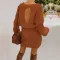 Fashion high waist knitted dress