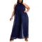 Fashion loose straight wide leg Jumpsuit