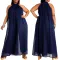 Fashion loose straight wide leg Jumpsuit
