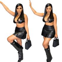 Fashion sexy Pu skirt (single skirt)