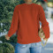 Fashion round neck long sleeve sweater