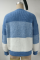 Fashion knit stitched loose sweater