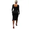 Square neck Slim Fit Sexy slit dress