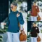 Fashion half high neck long sleeve loose sweater