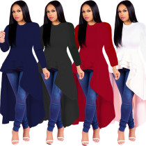 High-necked Long Sleeved