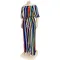 Colorful striped wide leg Jumpsuit