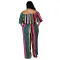 Colorful striped wide leg Jumpsuit