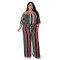 Colorful striped wide leg Jumpsuit