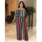 Colorful striped wide leg Jumpsuit
