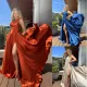 Sexy slant shoulder slim dress