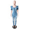 Fashion casual sexy denim Jumpsuit