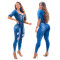 Fashion casual sexy denim Jumpsuit