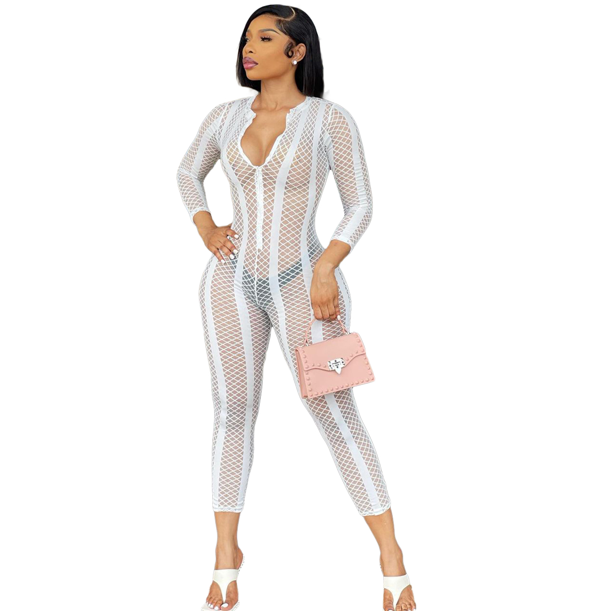 mesh jumpsuit