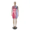 Sexy casual double sided print dress