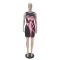 Sexy casual double sided print dress