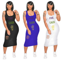 Sleeveless fashion dress