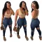 Fashion hole washing jeans