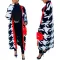 Fashion patchwork coat