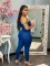 Fashion slim denim Jumpsuit