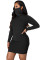 Fashion mask high neck Bib Hip Wrap Skirt