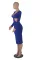Fashion sexy V-neck exposed waist bag hip skirt