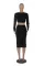 Fashion sexy V-neck exposed waist bag hip skirt