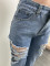 Ripped casual loose jeans