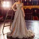 Sexy slant shoulder slim dress dress