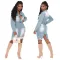 Fashion ripped denim dress
